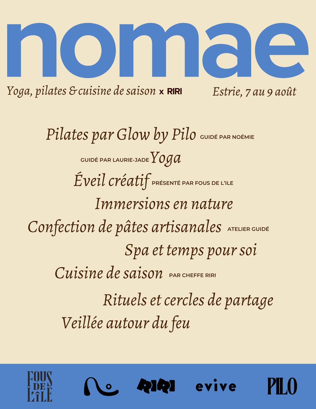 RETRAITE NOMAE