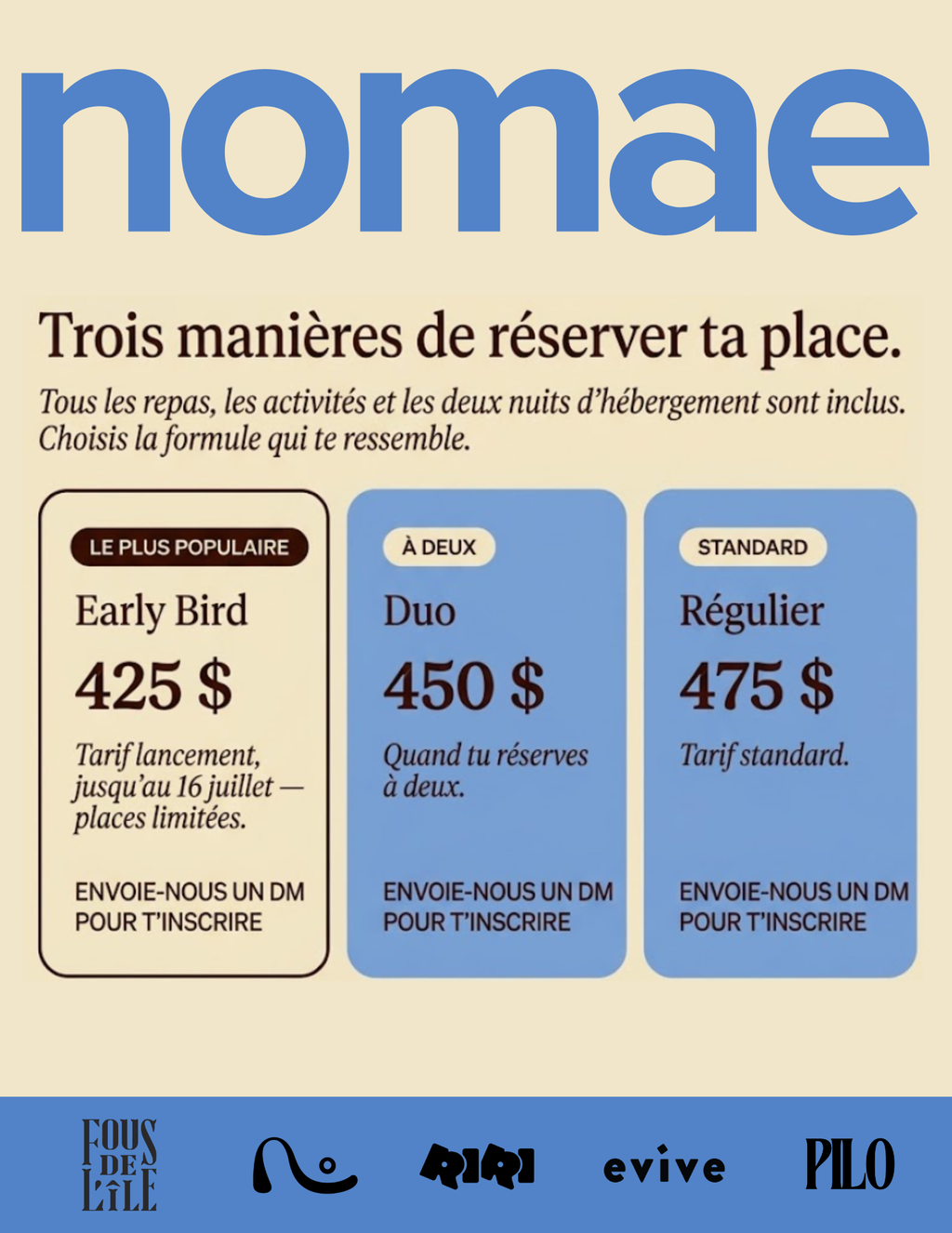 RETRAITE NOMAE